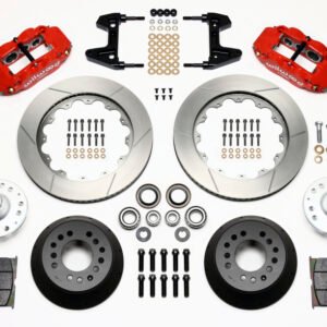 Wilwood Narrow Superlite 6R Front Hub Kit 14.00in Red 74-80 Pinto/Mustang II Disc Spindle only
