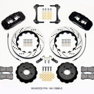 Wilwood AERO6 Front Hat Kit 14.00 Drilled 15-23 Mustang w/Lines