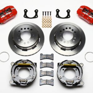 Wilwood Dynapro Low-Profile 11.00in P-Brake Kit - Red Small Ford 2.50in Offset