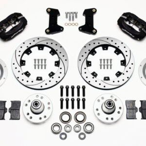 Wilwood Forged Dynalite Front Kit 12.19in Drilled 74-80 Pinto/Mustang II Disc Spindle only