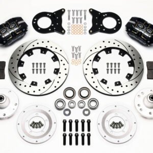 Wilwood Dynapro Dust-Boot Front Kit 12.19in Drilled 1965-1969 Mustang Disc & Drum Spindle