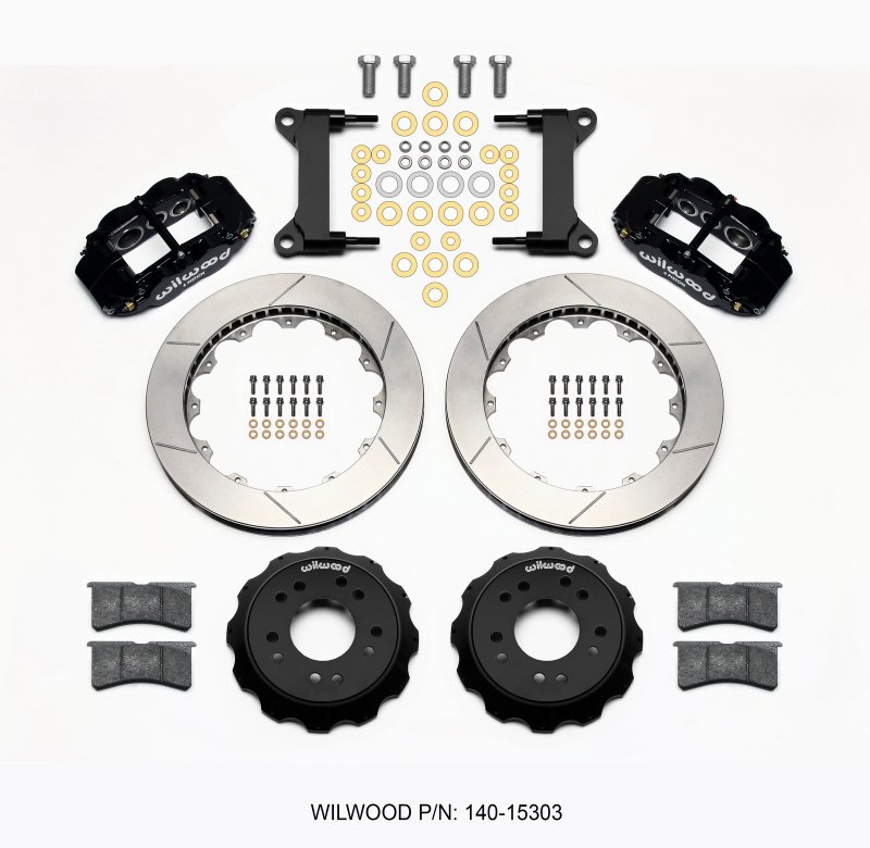 Wilwood Narrow Superlite 6R Front Hat Kit 13.06 63-87 C10 w/ Wilwood Pro Spindles