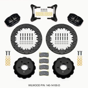 Wilwood Dynapro Radial Front Drag Kit 12.90in Drilled 15-23 Mustang