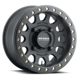 Method MR401 UTV Beadlock 15x10.0 +25mm Offset 6x139.7 BP 81.80mm CB Matte Black Wheel w/ BH-H24100
