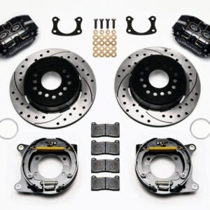 Wilwood Dynapro Dust-Boot P/S Park Brake Kit Drilled New Big Ford 2.50in Offset