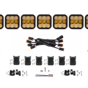 Diode Dynamics SS5 Sport Universal CrossLink 7-Pod Lightbar - Yellow Combo
