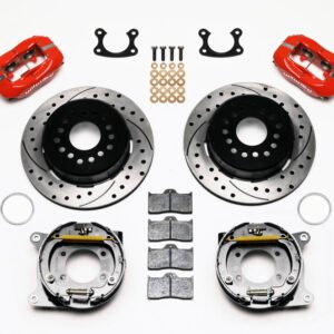 Wilwood Forged Dynalite P/S Park Brake Kit Drilled Red Small Ford 2.66in Offset