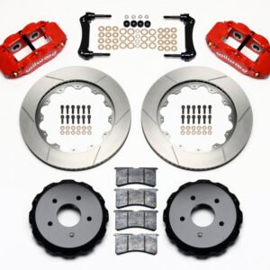 Wilwood Narrow Superlite 4R Rear Kit 14.00in Red 97-04 Corvette C5/Z06 05-13 C6