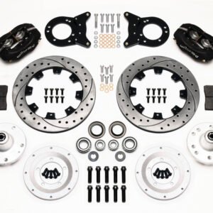 Wilwood Forged Dynalite Front Kit 12.19in Drilled 1965-1969 Mustang Disc & Drum Spindle