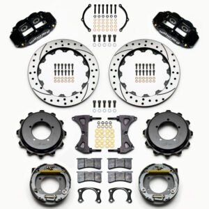 Wilwood Narrow Superlite 4R Rear Kit 12.88in Drilled Speedway Eng Floater w/ New Style End