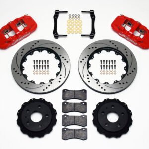 Wilwood AERO4 Rear Kit 14.25in Drilled Red 2010-2015 Camaro