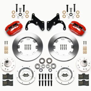 Wilwood Forged Dynalite Front Kit 12.19in Red 69-70 Impala Drum/Disc 69-82 Vette