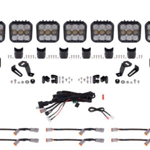 Diode Dynamics Bronco SS5 Sport CrossLink Windshield - White Combo Lightbar Kit