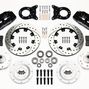 Wilwood Dynapro 6 Front Hub Kit 12.19in Drilled 1965-1969 Mustang Disc & Drum Spindle