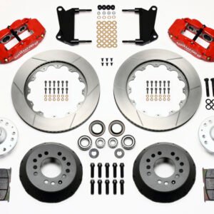 Wilwood Narrow Superlite 6R Front Hub Kit 14.00in Red 67-69 Camaro 64-72 Nova Chevelle