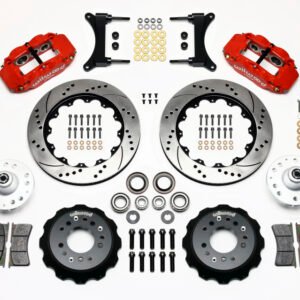 Wilwood Narrow Superlite 6R Front Hub Kit 14.00in Drill Red 79-87 GM G Body