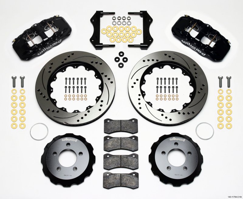 Wilwood AERO6 Front Hat Kit 14.25 Drilled 2006-10 Magnum/Challenger/Charger/300C