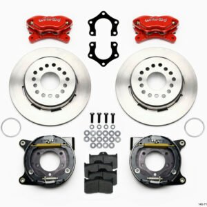 Wilwood Forged Dynalite P/S Park Brake Kit Red Mopar/Dana 2.36in Off w/Snap Ring Bearing