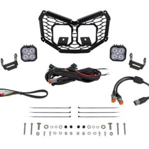 Diode Dynamics 17-24 Can-Am Maverick X3 Stage Series LED Grille Kit - Pro White Fog