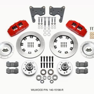 Wilwood Dynapro 6 Front Hub Kit 12.19in Red 65-72 CDP C Body -Drum