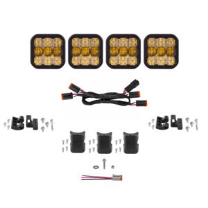 Diode Dynamics SS5 Sport Universal CrossLink 4-Pod Lightbar - Yellow Combo