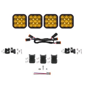 Diode Dynamics SS5 Sport Universal CrossLink 4-Pod Lightbar - Yellow Driving
