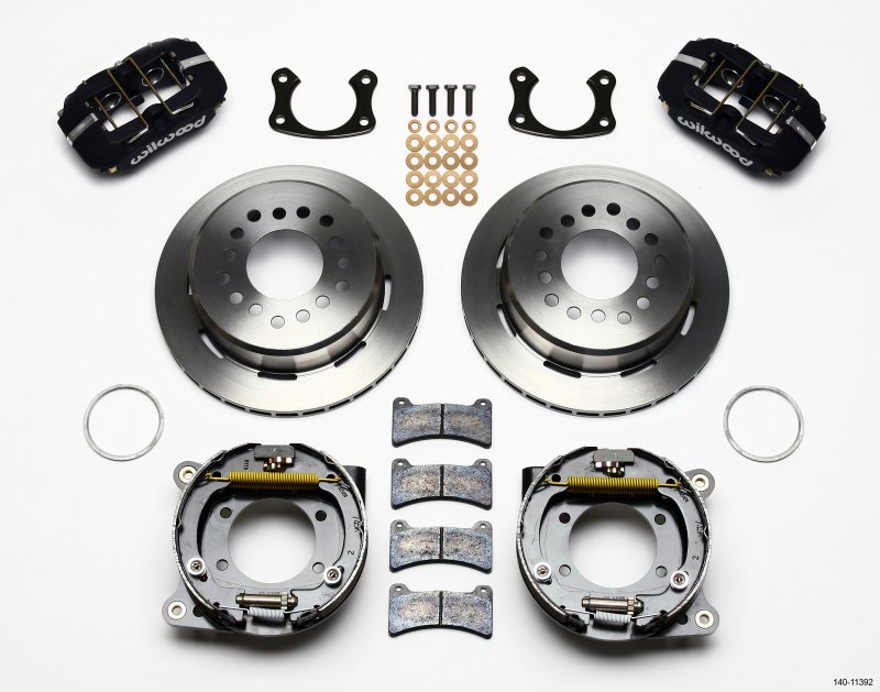 Wilwood Dynapro Low-Profile 11.00in P-Brake Kit New Big Ford 2.50in Off Staggered Mount