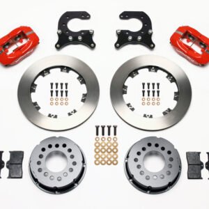 Wilwood Forged Dynalite P/S Rear Kit Red Chev 12 Bolt w C-Clips