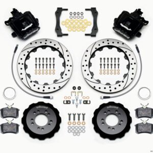 Wilwood Combination Parking Brake Rear Kit 12.88in Drilled 2013-Up Ford Focus ST w/ Lines