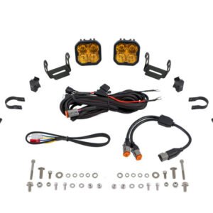 Diode Dynamics SS3 LED Bumper 1 1/2 In Roll Bar Kit Max - Yellow Combo (Pair)