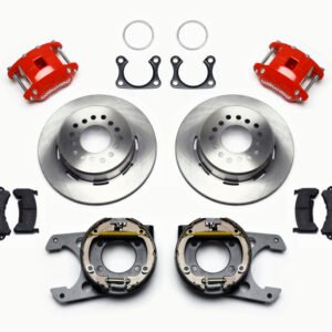 Wilwood D154 P/S Park Brake Kit Red Big Ford 2.36in Offset