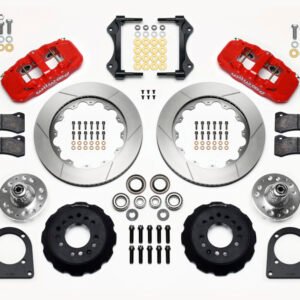 Wilwood AERO6 Front Hub Kit 14.00in Red TCI-IFS 71-78 (Pinto Based)