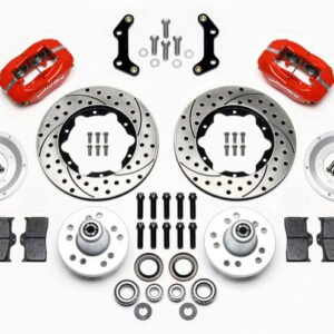 Wilwood Forged Dynalite Front Kit 11.00in Drilled Red 70-72 CDP B & E Body-Disc