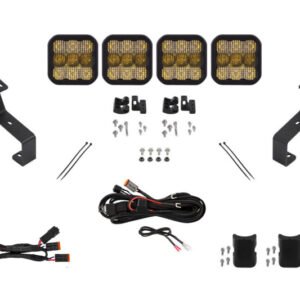 Diode Dynamics SS5 Grille CrossLink Lightbar Kit for 2019-Present Ram - Yellow Pro Combo