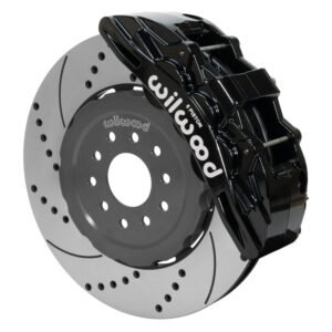 Wilwood SX6R Front Brake Kit 15in SRP Slotted/Drilled Black 05-13 Chevy Corvette
