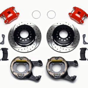 Wilwood D154 P/S P-B Kit Drilled-Red 12 Bolt 2.81in Offset Staggered Shock