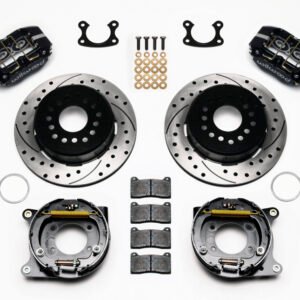 Wilwood Dynapro Dust-Boot P/S Park Brake Kit Drilled Small Ford 2.50in Offset