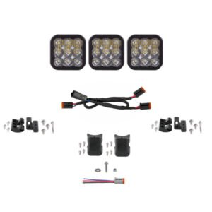 Diode Dynamics SS5 Sport Universal CrossLink 3-Pod Lightbar - White Driving