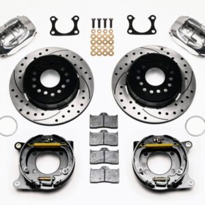 Wilwood Forged Dynalite P/S P-B Kit Drilled Polished Big Ford 2.36in Offset