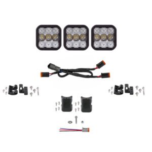 Diode Dynamics SS5 Pro Universal CrossLink 3-Pod Lightbar - White Combo