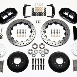Wilwood Narrow Superlite 6R Front Hub Kit 12.88in Drilled 1968-1969 Mustang Disc Spindle