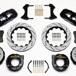 Wilwood AERO4 Rear P-Brake Kit 14.00in Drilled Chevy C-10 2.42 Offset 5-lug