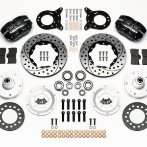 Wilwood Dynapro Dust-Boot Front Kit 11.00in Drilled 1965-1969 Mustang Disc & Drum Spindle